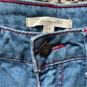 Heritage 1981 Denim Jeans with Red Stitching